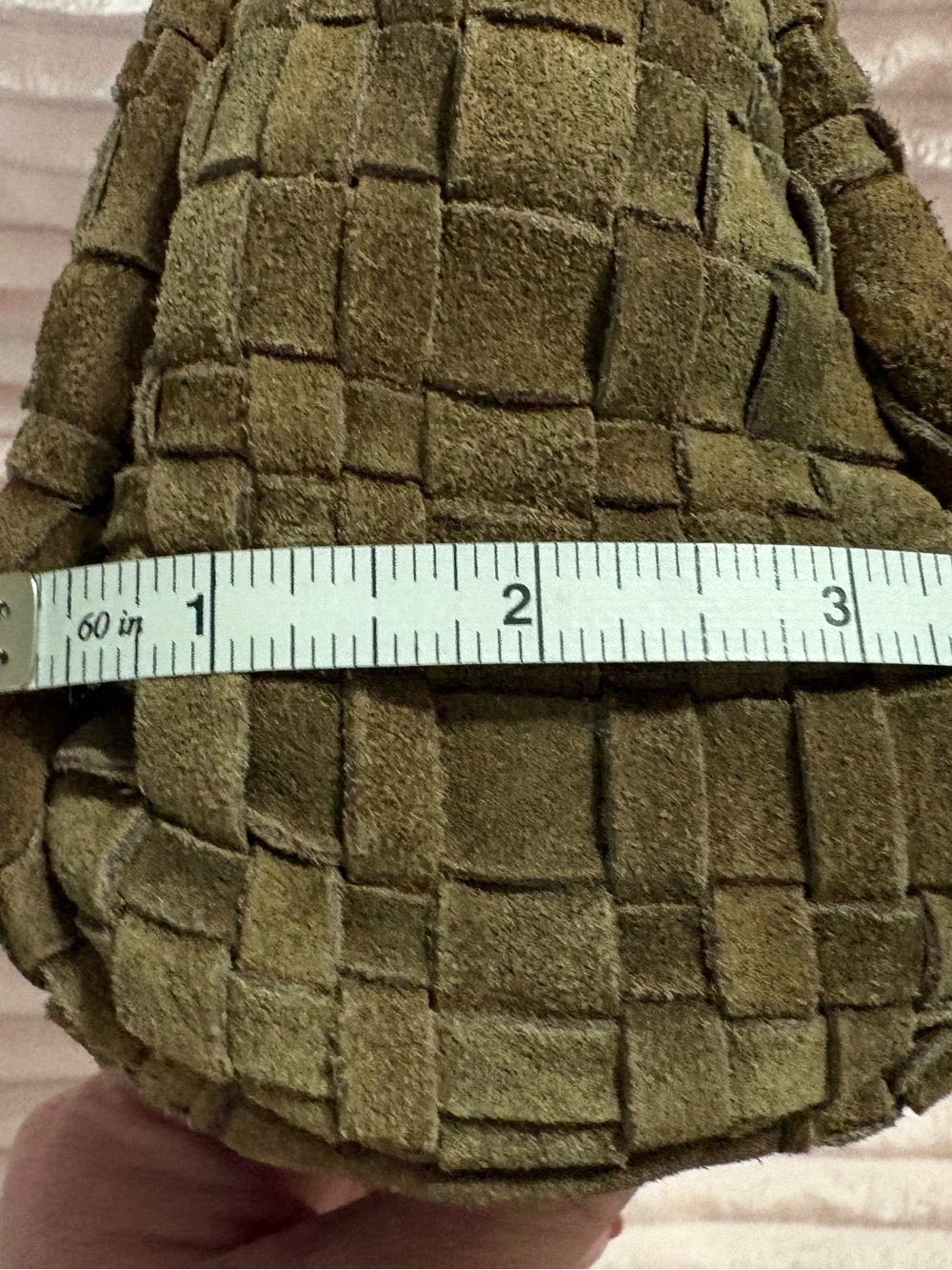 VILENCA Genuine Leather Brown Woven Suede Shoulder Bag NWT - Picture 12 of 16